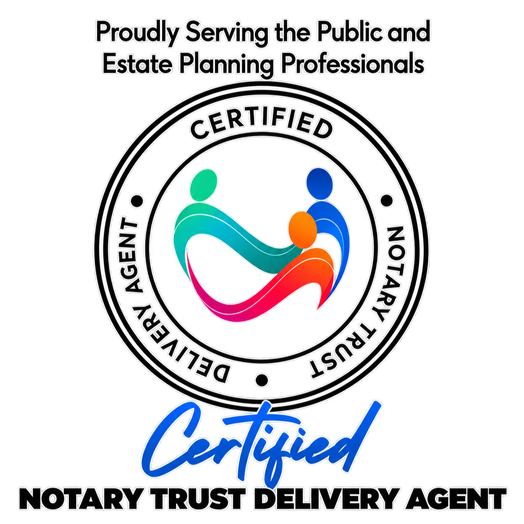 Certified Notary Trust Delivery Agent Logo Certified Notary Trust Delivery Agent Logo