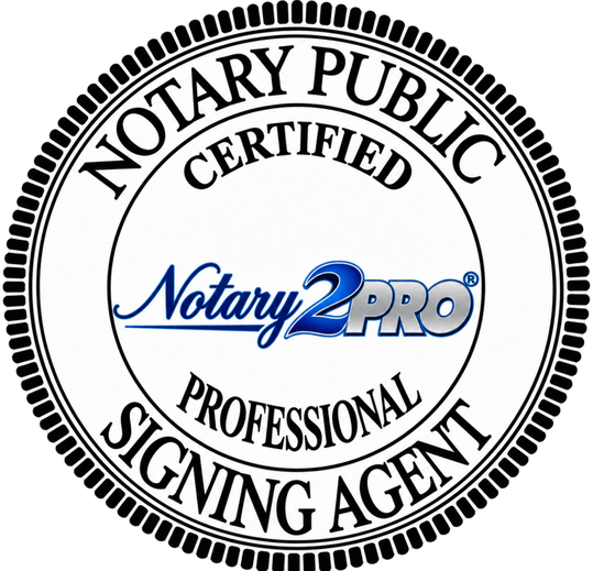 Notary 2 Pro Certified Professional Logo Notary 2 Pro Certified Professional Logo